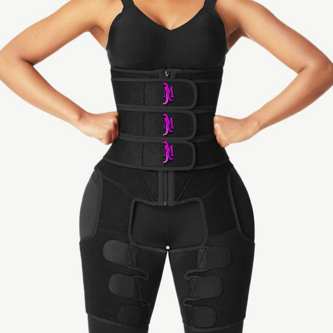 Strap Me Up Neoprene Waist And Thigh Trimmer